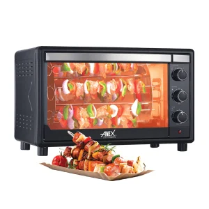 Anex AG-3073EX Deluxe Oven Toaster, Convection Fan, BBQ Grill, Pizza Pan, Rotisserie 45 Ltr (2000W)