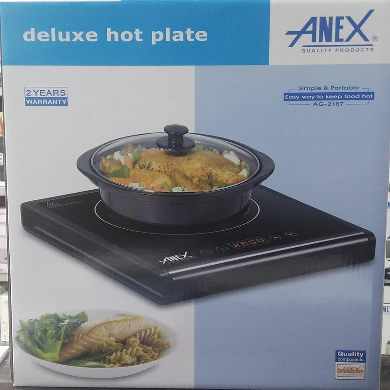 Anex AG2167 Deluxe Single Hot Plate, Infrared Cooker