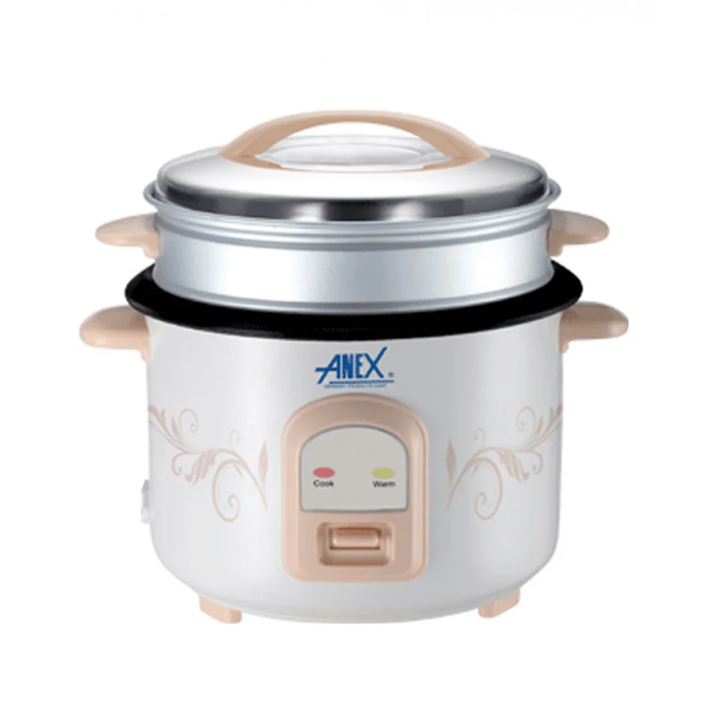 Anex AG-2023 Electric Deluxe Rice Cooker, With Steamer, 900W, 2.2 Ltr