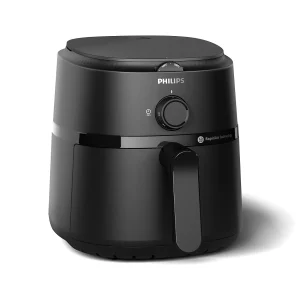 Philips NA-110 1000 Series Essential Air fryer 3.2L Capacity -Up to 90% Less Fat - Rapid Air Technology 1300W - Black