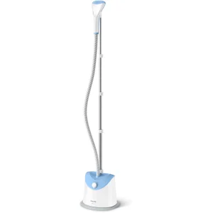 Philips GC482/26 Vertical Garment Steamer,1600W, powerful continuous steam 32g/min, 2 steam settings, 1.4L detachable water tank, XL steam plate, easy rinse solution