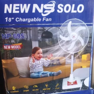 New NS Solo 18'' Rechargeable Fan