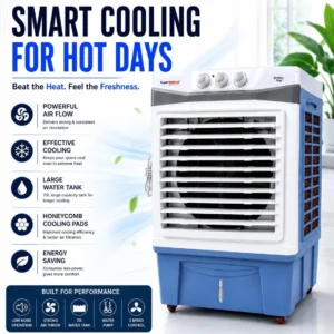 Super National Air Cooler, 35 feet Air throw, Pure copper, Big size, 2" pad