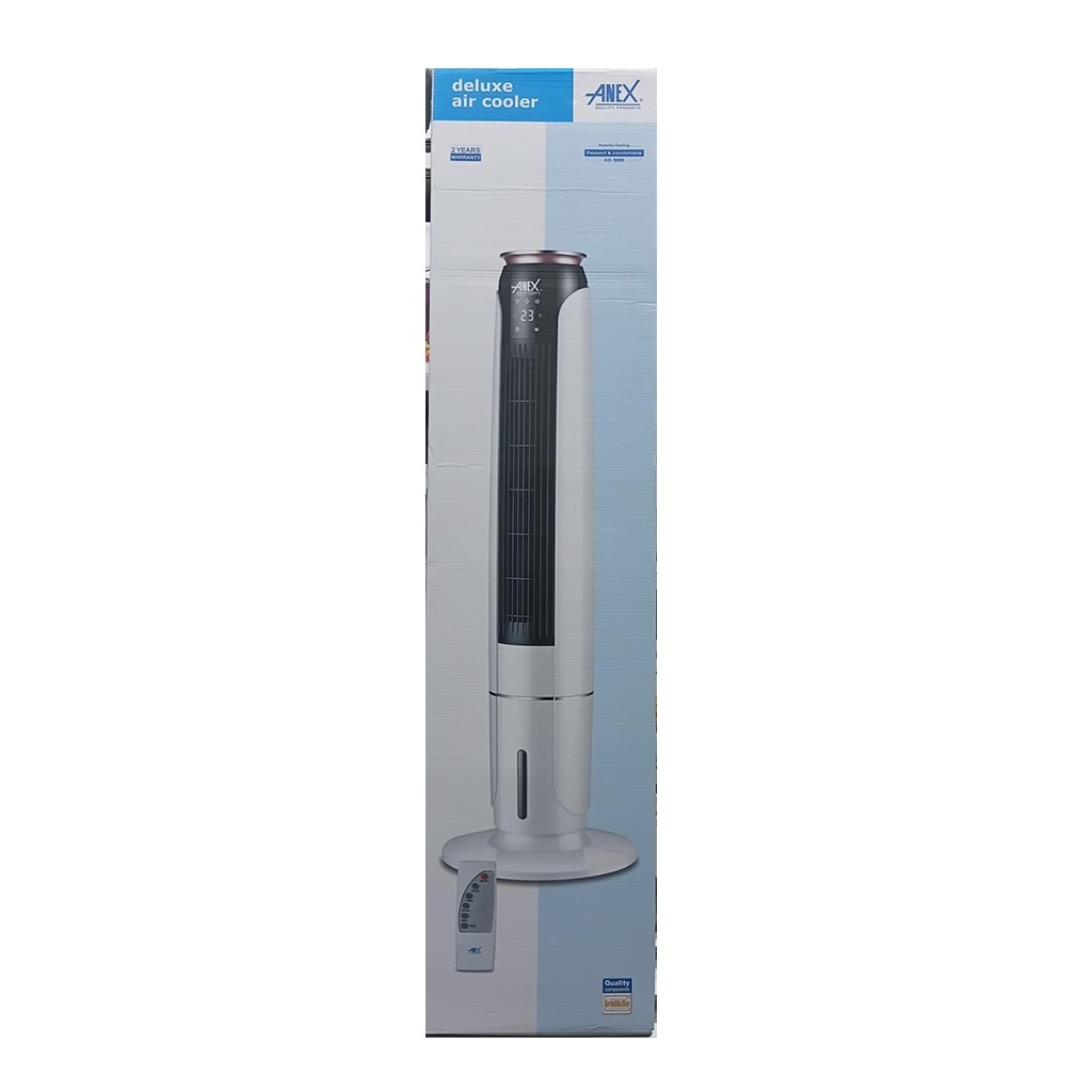 Anex AG9087/AG9086 Air Cooler With Remort Control, White And Black colors - Image 2