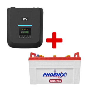 NS Pro 1202a 1000W Inverter UPS + Phoenix Battery UGS-250 180Ah 25-Plate – 5 hours backup-cmb1